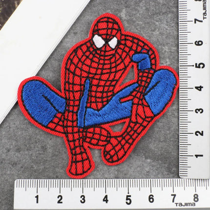 15pcs Spiderman embroidery Patch DIY Clothes Stickers Sew on Embroidery Patches Applique Iron on Clothing Pants Decor Sewing