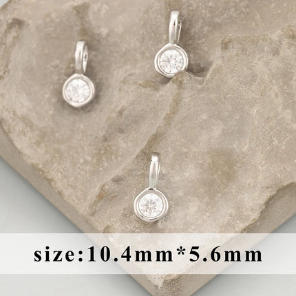 GUFEATHER,6pcs/lot,MH24,jewelry accessories,18k gold rhodium plated,copper,zircons,hand made,charms,diy pendants,jewelry making