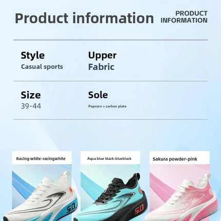 Unisex 2025 Full Carbon Plate Running Shoes Professional Marathon Racing Lightweight Bounce Cushion Breathable Sports Sneakers