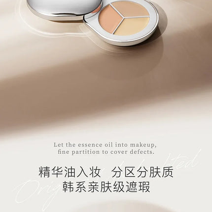 DPU Tri-Colour Concealer Palette Full Coverage Cream Long-lasting Highlighter Moisturising Rare Beauty Korea Makeup Face Base