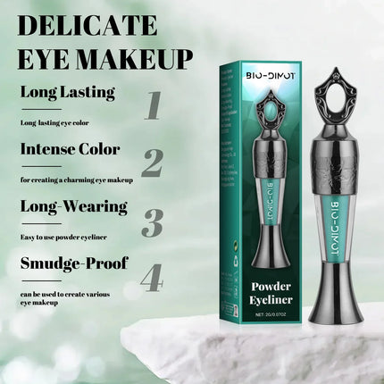 BIO-DIMOT Long-Lasting Smudge-Proof Powder Eyeliner - Water-Resistant, Multi-Use for Natural & Bold Eye Looks, Perfect Gift for