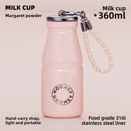 280/360ml Insulated Cup High Appearance Portable Pocket Coffee Mug For Women On-the-Go Water Bottle