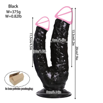 2026 Double Dildos Big Anal Butt Plug Soft Smooth For Sex Machine Double Headed Penis For Women Man Couples Huge Dildo Sex Toys