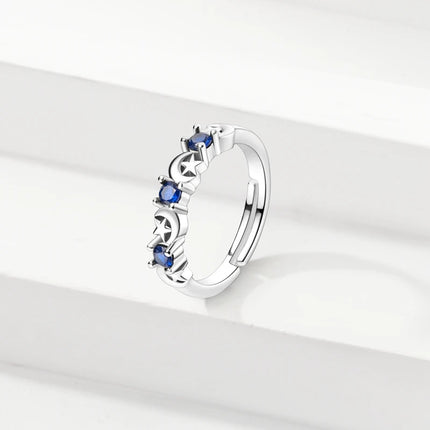 Original 925 Sterling Silver Ring Colorful Diamonds Cubic Zircon Finger Ring For Women Jewelry Wedding Engagement Birthday Gift