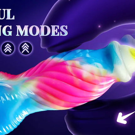 Thrusting Dragon Dildo Vibrator Sex Toys 10" 4IN1 Monster Remote Control Thick Dildo Suction Cup Dildo Anal Toys Adult Product
