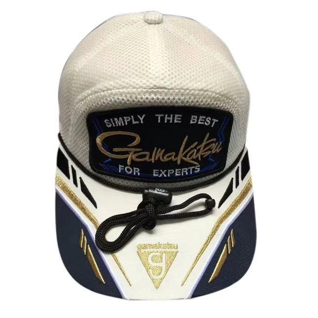 Gamakatsu Mesh Fishing Hat with Bucket Breathable Sun Protection Rock Fishing Caps Waterproof Men Sport Baseball Cap GM9852