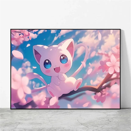 Anime Pokemon Pikachu Mewtwo Poster Canvas Painting Home Modern Living Room Painting Wall Art Decoration Painting Children Gifts