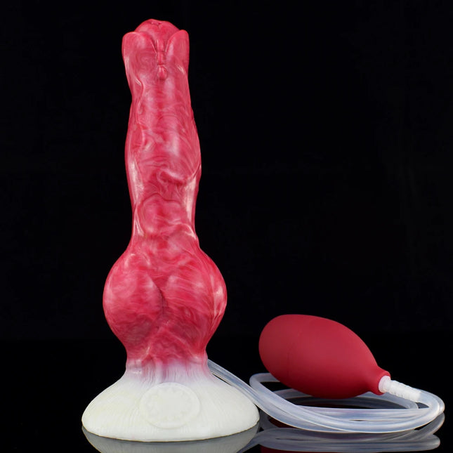 NNSX Ejaculation Dildo with Strong Sucker Wolf/Dog Anal Plug Silicone Adult Sex Toy Anal Dilator G-spot Massage Masturbation