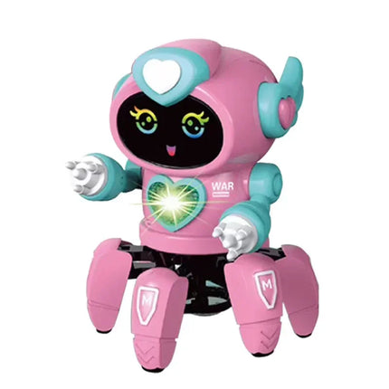 Kids Glow Music Educational Toy Electric Pet Cute LED Light Musical Dancing Robot Baby Learn To Climb Toy Children Birthday Gift
