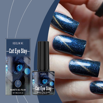 Blue Black Nail Polish Effectively Forms Tough Surface Protective Film Scratch-Resistant Quick-Dry Mild Water-Based Nail Polish