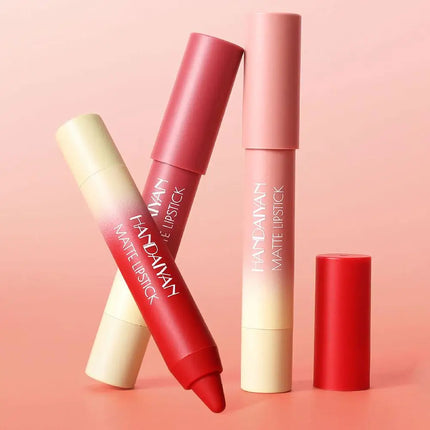 Lipliner Lip Liner Waterproof 8 Color Matte Crayon High Color Rendering Waterproof Cup Free Lipstick Tubular Lipliner Lasting