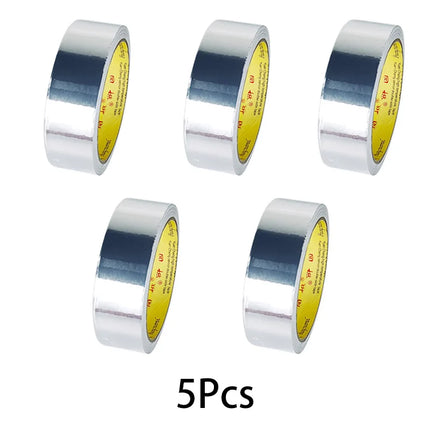 High Temperature Resistance Aluminum Foil Tape Kitchen Pipe Repair Tape Adhesive Sealing Foil Heat Insulation Leak Proof Tape