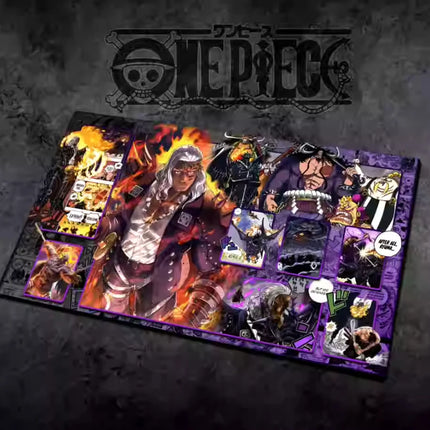 60*35cm Anime One Piece OPCG GAME Card PlayMat Comic Series New Four Emperors Teach Shankusu Buggy Luffy Chopper Collection Toys