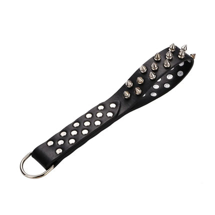2 Colors PU Leather Rivets Spanking Paddle Whips Fetish Slave Bdsm Spank Flogger Fantasy Sexy Whips Couples Cosplay Adult Games