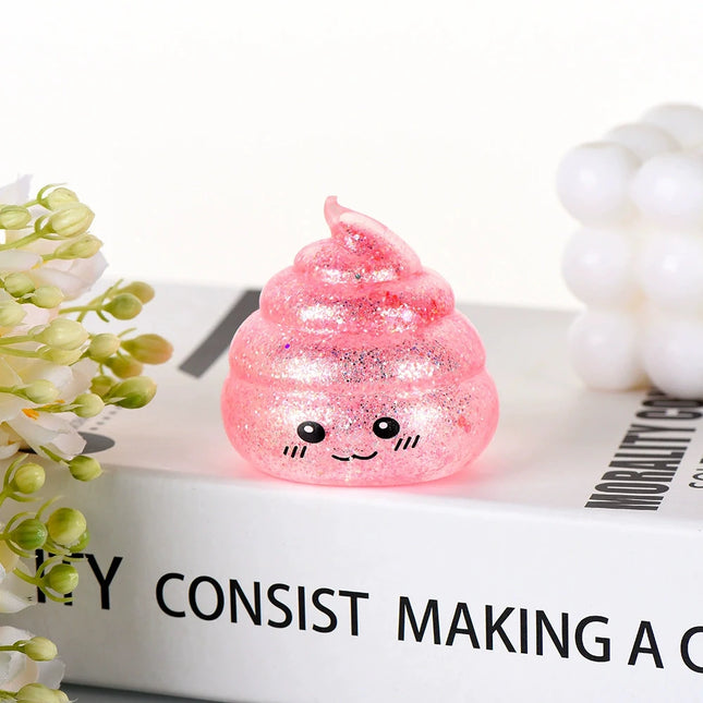 Novelty Squishy Poo Stress Ball Squishies Toys Maltose Funny Stretch Squeeze Fidget Toys for Adults Stress Relief Prank Gift