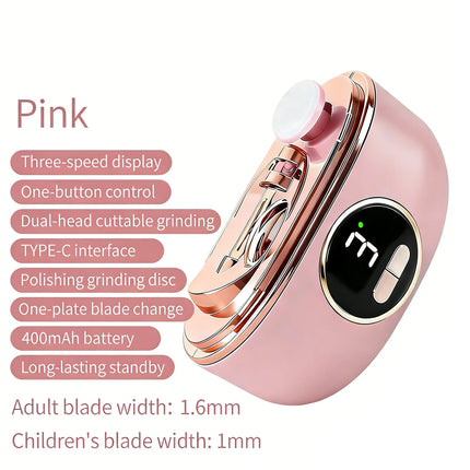Electric automatic nail clippers, manicure, polishing trimmers, suitable for children, adults and the elderly