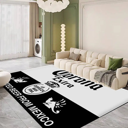 C-Corona E-Extra Beer Floor Carpet Kids Room Bedroom Decoration Balcony Anti-Slip Doormat Living Room Hotel Decor Mat