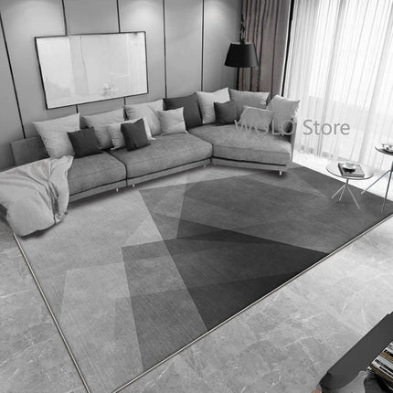Nordic Marble Geometry Carpets for Living Room Light Luxury Large Area Home Decor Rugs Bedroom Non-slip Soft Floor Mats Washable