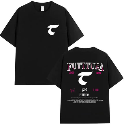 Singer TINI STOESSEL Futtura Tour New Album 2025 Graphic T-shirts Men Women Fashion Harajuku Short Sleeve Cotton Tees streetwear