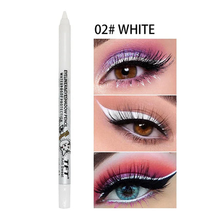 Pearlescent Matte Long-lasting Eye Liner Pencil Waterproof High Pigment Smooth Eyeliner Gel Pencil Women Eye Makeup Cosmetic