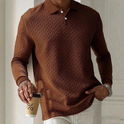 Men Long Sleeve Polo Shirt High Quality Male Clothing Office Polos T-shirt Business Poloshirt Casual Fashion Polo T Shirt Men