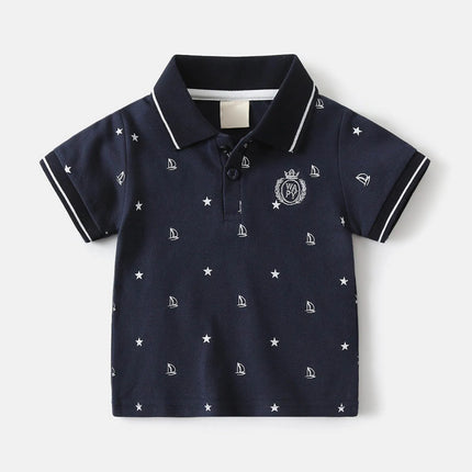 Kids Workout Top Boys Comfortable And Breathable Short Sleeved T Shirt Casual And Versatile Top 한국아동복 2026