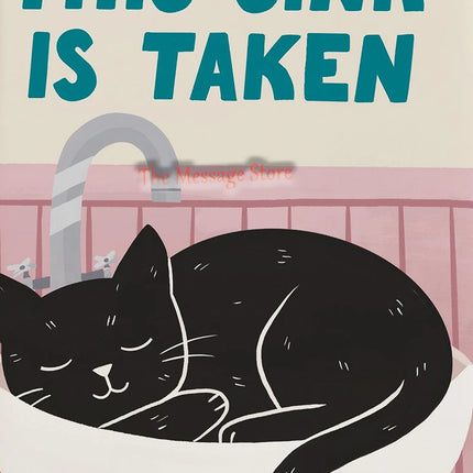 Funny Cats Cartoon Minimalist Drawing Lazy Cat in Bed Cozy Bedroom Pets Lovers Poster Canvas Painting Wall Pictures Home Decor