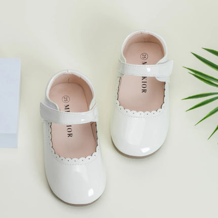Girls' Soft-Soled Multi-color Leather Spring Autumn New Baby Girl Bright Color Leather England Style Breathable Princess Shoes