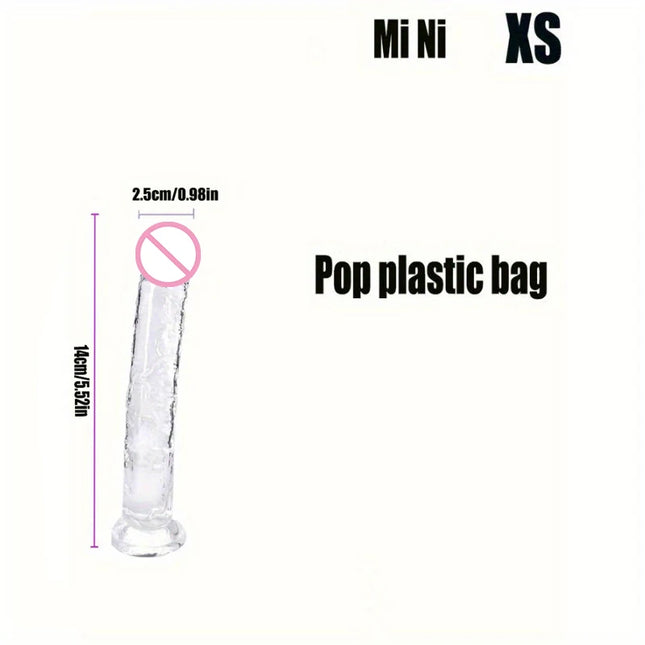 Anal Butt Plug Jelly Big Dick Soft Dildo Masturbator Realistic Soft Jelly Suction Cup Penis Adult Sex Toy for Women and Men 18+
