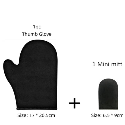 Self Applicator Tanning Glove Mitt 2pcs Reusable Body Face Back Tan Tools