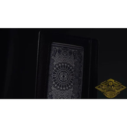 Shadow Wallet Leather By Dee Christopher Slim Minimalist Mentalism Prop Close-Up Magic Tricks Gimmick Magician Card Reveal Magia