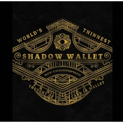 Shadow Wallet Leather By Dee Christopher Slim Minimalist Mentalism Prop Close-Up Magic Tricks Gimmick Magician Card Reveal Magia