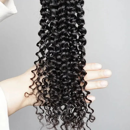 100% Human Hair Bulk for Braiding 1 Bundle Jerry Curly Natural Black Indian Remy Human Boho Braiding Hair Bulk Extensions Bobbi