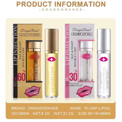 Instant Volumising Lip Plumper Oil Lip Enhancer Lip Gloss Plumping Serum Moisturizing Anti-Wrinkle Lipstick Sexy Lip Care Makeup