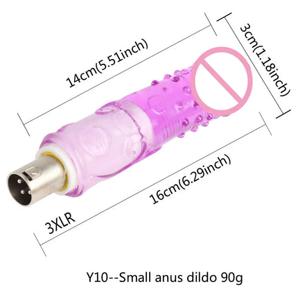 Fredorch Entry Level Sex Machine A2 / F2 /F3 Attachment 3XLR Accessories Dildos Suction Cup Sex Products For Women for Man