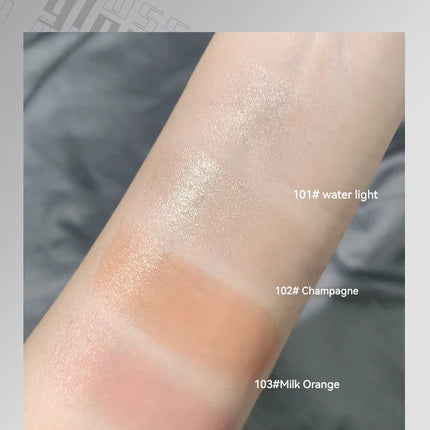 KAXIER High Gloss Stick Highlighter Blush Water Light Shimmer Waterproof Face Contour Illuminator Brighten Contouring Rouge
