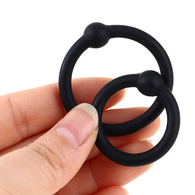 [YH][Y]4Pcs Silicone Cock Ring Erection Ring Male Delay Ejaculation Penis Ring Sex Toy