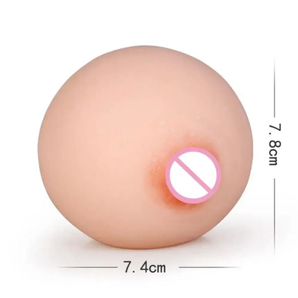 Dual Use Soft Silicone Realistic Artificial Breasts Pocket Pussy Compact Portable Male Masturbator Adult Toy