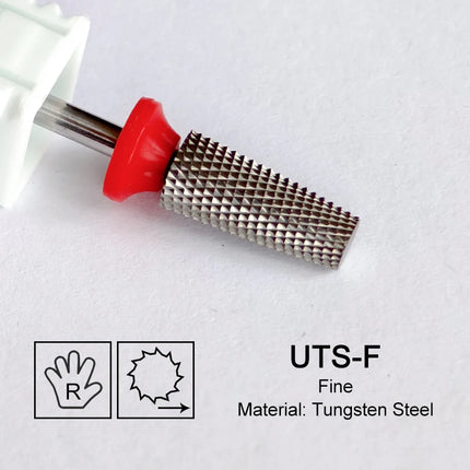 Tapered Barrel Nail Drill Bits Carbide Nails Grinding Head Milling Cutter 4XC Hard Soft Gel Removal Polishing DIY Tools