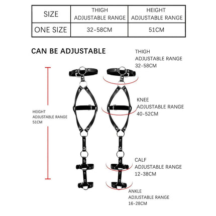 Sexy BDSM Thigh Garter Leather Lingerie Fetish Women Bondage Leg Harness Gothic festival rave outfit Exotic Accessorie