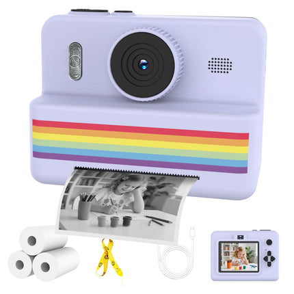 Kids Digital Camera with Mini Printer 2.8inch HD Video Portable Thermal Instant Photo Print Children Photography Toy Gift