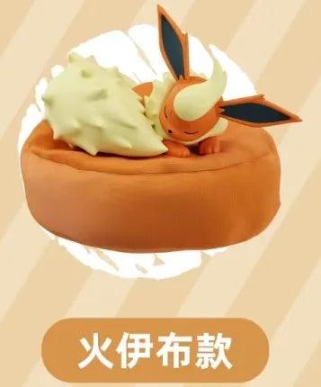 Original Pokemon Eevee Sleeping Position Series Blind Box Sylveon Umbreon Flareon Jolteon Anime Backpack Decoration Model Toy
