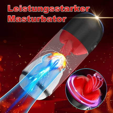2026 Automatic Male Masturbation Cup Licking Blowjob Masturbator with 9 Powerful Modes Pocket Pussy Sex Toys for Men App Control