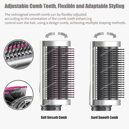 New Multil Hair Styler Auto Curling Dryer Wrap Hot/Cold Air Dryer 1300W Hair Straightener Curling Barrel Brush Salon Hair Dryer