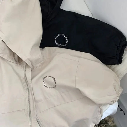 2025 New Spring Boys Girls Hooded Jacket Children Toddler Autumn Cartoon Zipper Shirt Fall Baby Boy Letters Fashion Clothing
