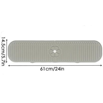 Kitchen Faucet Splash Pad Silicone Sink Faucet Splash Guard Mat Sponge Drain Pad Countertop Protector for Kitchen Bath Gadgets