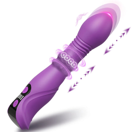G-Spot Vibrator Dildo Adult Sex Toys 4IN1 Rabbit Vibrators Rotating Squeeze Female Clitoral Stimulator 10 Vibrating for Women