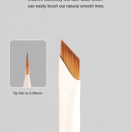 Upgrade Blade Eyeliner Brush Ultra Thin Fine Angle Flat Eyebrow Brush Under The Eye Makeup Brushes Precise Detail Brush white
