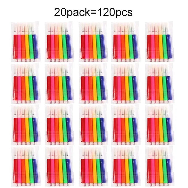 10/20/30Packs Mini Drawing Marker 6-Color Watercolor Pens Stationery Accessories Suitable for Painting Art Classroom Supplies TMZ