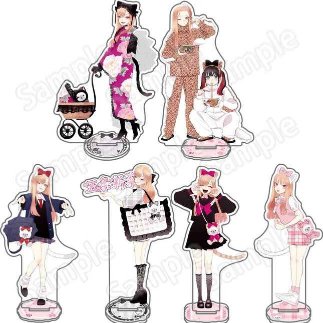Anime My Dress-Up Darling Acrylic stand Marin Kitagawa Sajuna Inui Shinju Inui Nowa Sugaya Cartoon keychain Cosplay Prop Decor